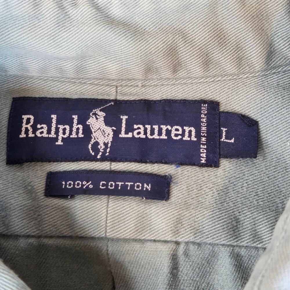 Solid Light Green Polo Ralph Lauren Button Down S… - image 3